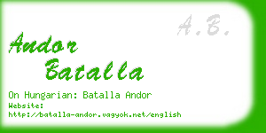 andor batalla business card